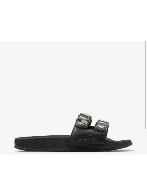 JIMMY CHOO Jimmy Choo Fitz Crystal Slides