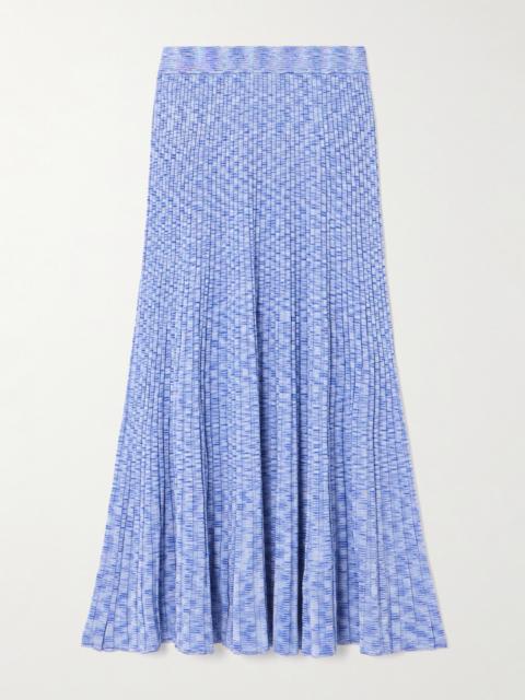 Zimmermann Mouline Ribbed-knit Midi Skirt