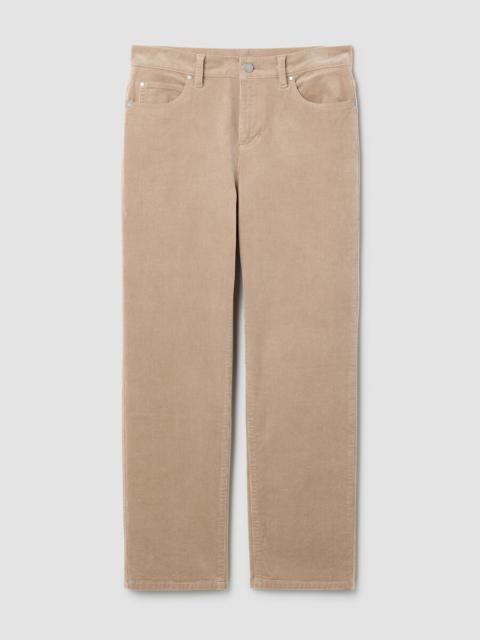 EILEEN FISHER Organic Cotton Stretch Corduroy Straight Pant