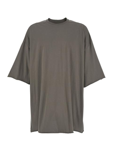 Rick Owens Rick Owens Men 'Tommy T' Grey Oversized T-Shirt In Cotton Man