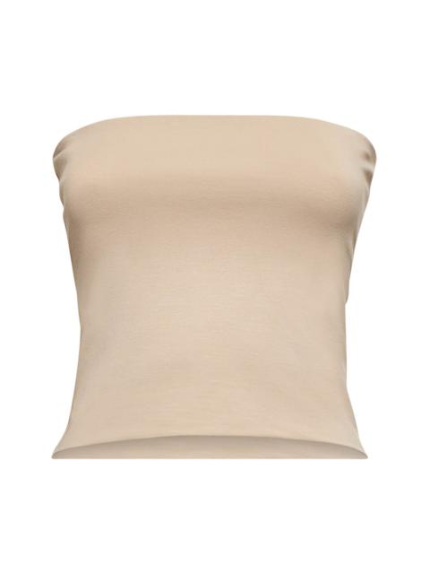 Brunello Cucinelli Brunello Cucinelli Women Beige Jersey Bandeau Top
