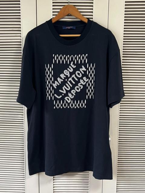 Louis Vuitton Louis Vuitton LV SS24 Black Pearl Beaded Letter Short-Sleeve T-Shirt