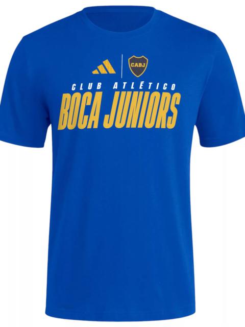 adidas adidas Adult Boca Juniors Royal Blue Wordmark T-Shirt
