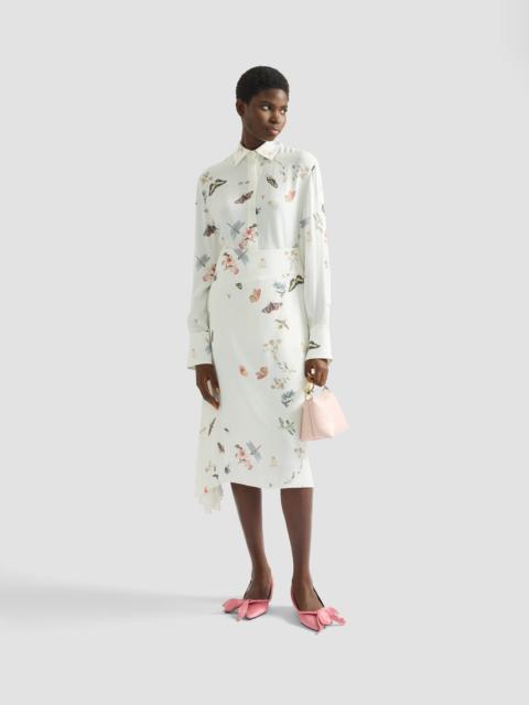 Erdem PRINTED CREPE LONG SLEEVE SHIRT