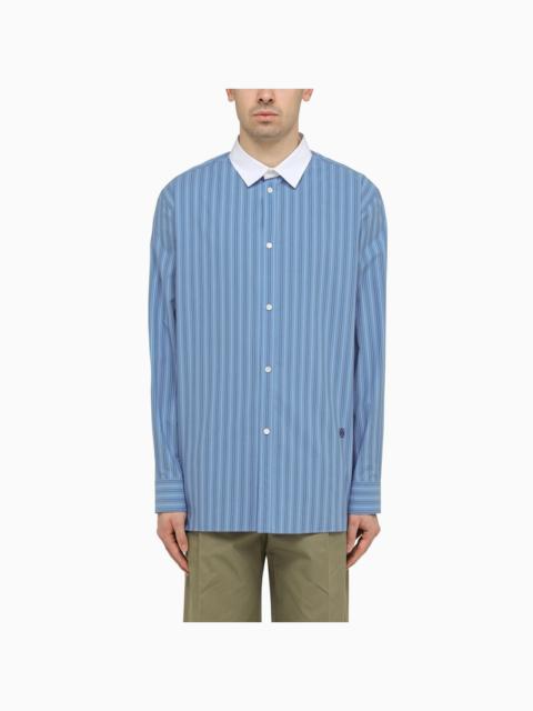 Loewe Stone Blue Striped Long Sleeve Shirt Men
