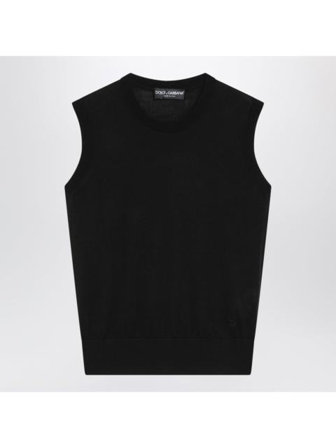 Dolce & Gabbana Dolce&Gabbana Black Cashmere And Silk Top Women