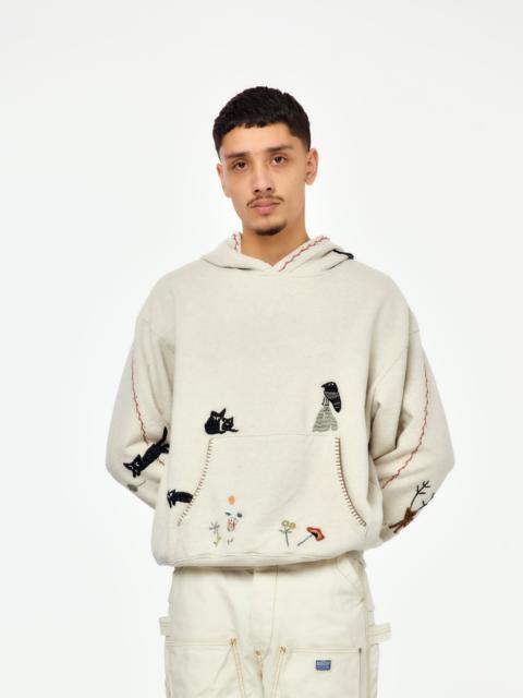 Kapital RAVEN & CAT TOP SWT KNIT HOODIE SWEATSHIRT