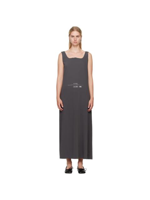 MM6 Maison Margiela Gray Fluid Maxi Dress