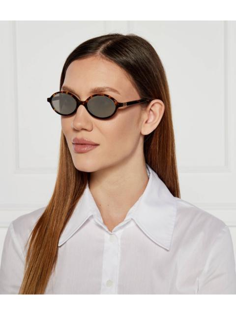 Miu Miu NEW MIU MIU MU04ZS VAU07F HAVANA SILVER SUNGLASSES MU04ZSF