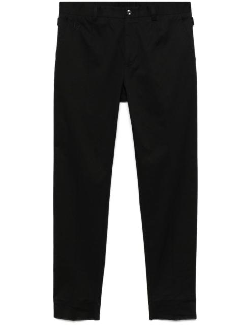 Dolce & Gabbana Dolce & Gabbana Men Logo-Embroidered Tapered Leg Cotton Trousers