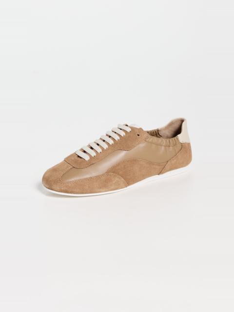 SIMKHAI Georgie Elasticized Leather Combo Sneakers