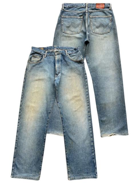Other Designers Vintage Edwin Baggy Distressed Mudwash Denim Jeans 34x31