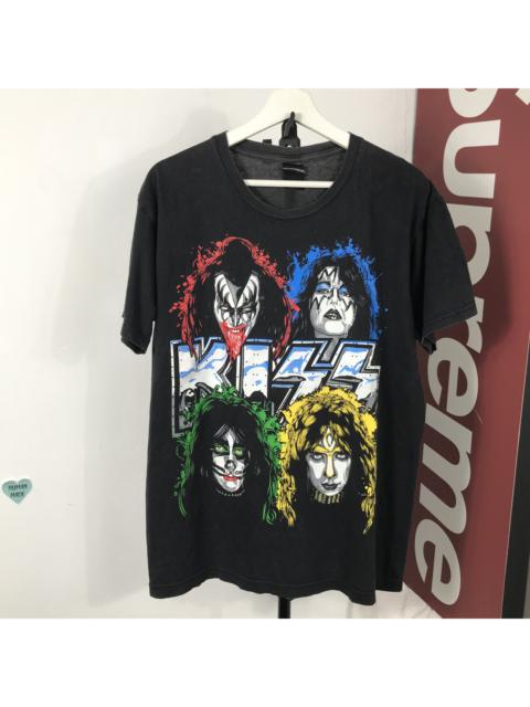 Other Designers Vintage kiss band t shirt thrashed distressed