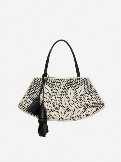 MAGDA BUTRYM Maya crochet bag in black leather