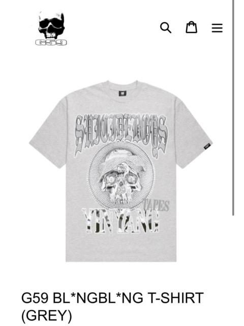 Other Designers Fuck The Population × G59 Records - G*59 YiN YANG TAPES 1989-1990 BLiNG TEE DiAMOND iCE CHAiN