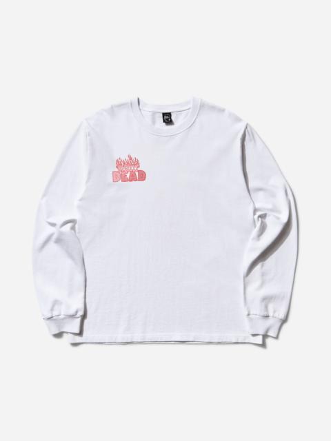 BRAIN DEAD Men's Judgement Longsleeve T-Shirt White