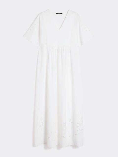 WEEKEND Max Mara Cotton poplin and jersey dress - WHITE