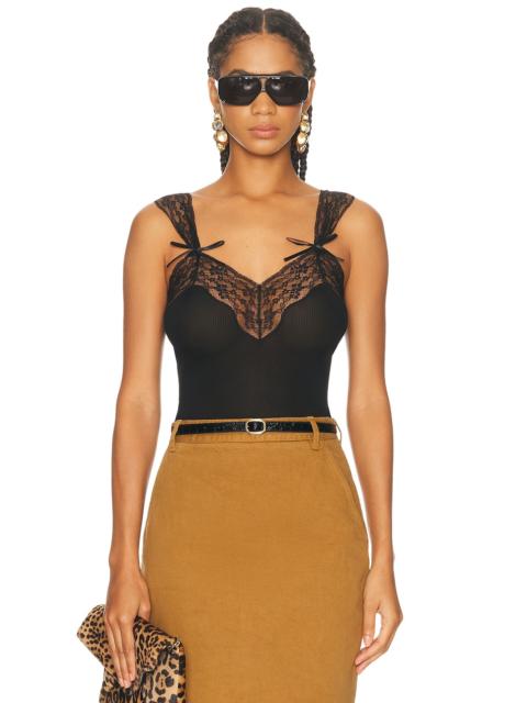 SAINT LAURENT Lace Tank Top