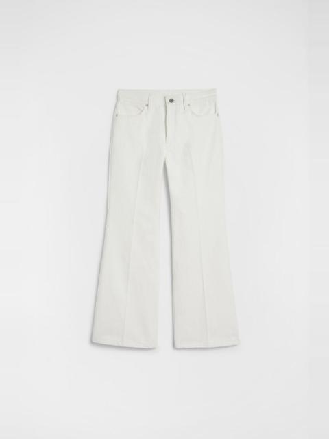 Flared Denim Trousers