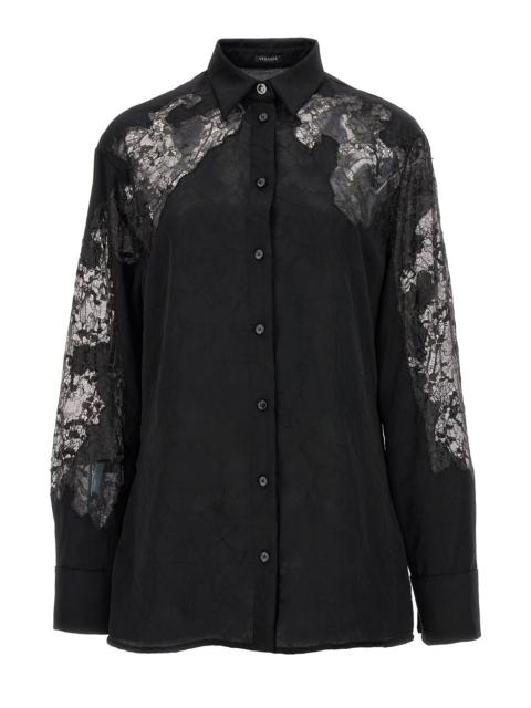 VERSACE Satin lace shirt