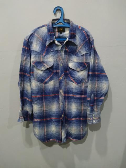 Other Designers Vintage - 💥 ALTO & BASSO WESTERN Shadow Plaid KOBAIN FLANNEL