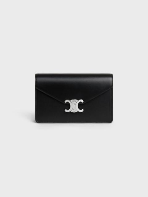 CELINE WALLET ON CHAIN MARGO in Shiny calfskin