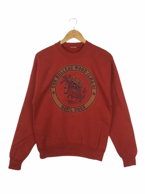 Other Designers Vintage USS Belleau Wood (LHA-3) Devil Dogs Crewneck