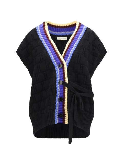 Dries Van Noten Dries Van Noten V-neck Wool Cashmere Cardigan Black