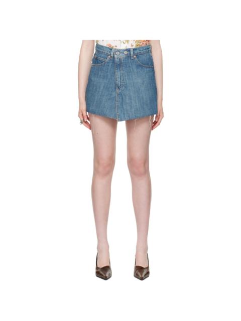 Our Legacy Blue Cover Denim Miniskirt