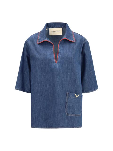 Valentino Valentino Denim Shirt Dark Blue Women