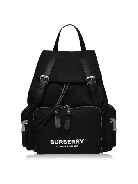 Burberry MEDIUM RUCKSACK IN TECHNICAL NYLON AND LEATHER