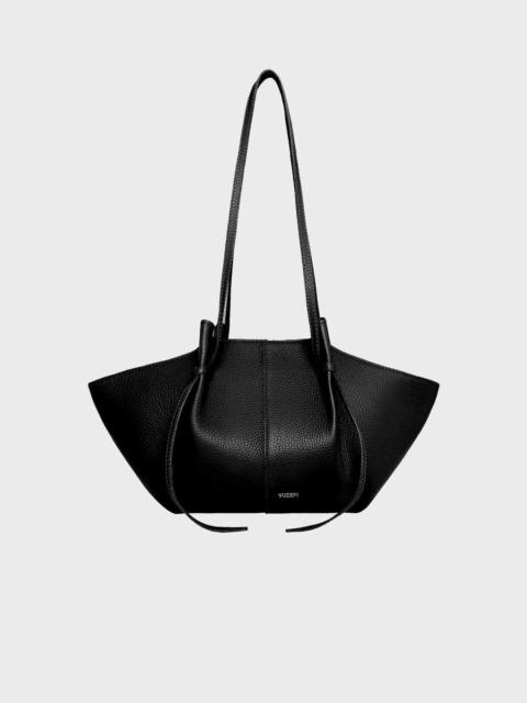 Yuzefi Mochi Pebble Grain Leather Bag  Black ONESIZE