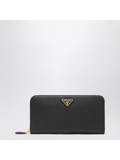 Prada Prada Black Saffiano Zip-Around Wallet Women