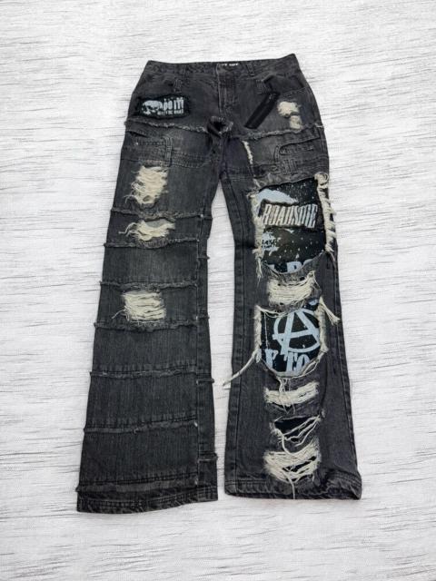 Hysteric Glamour Sex Pot Revenge Heavy Distressed Jeans – Harajuku Punk Style