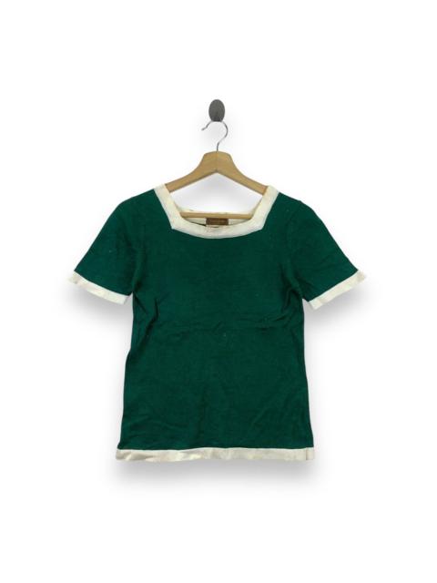 SAINT LAURENT Vintage YSL YVES SAINT LAURENT Green Japan Shirts