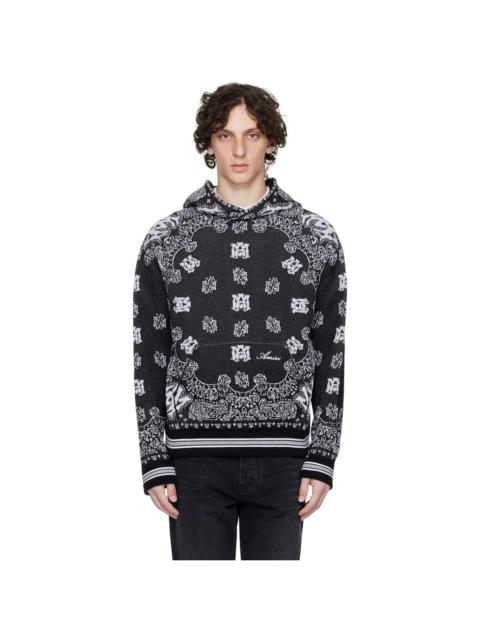 AMIRI Black Bandana Hoodie