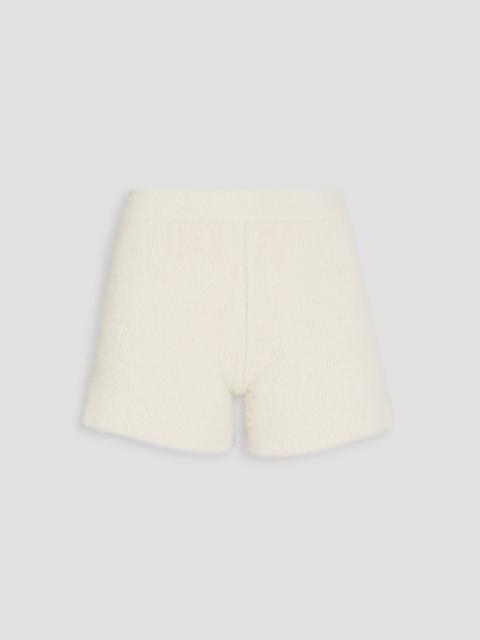 JACQUEMUS Neve brushed knitted shorts
