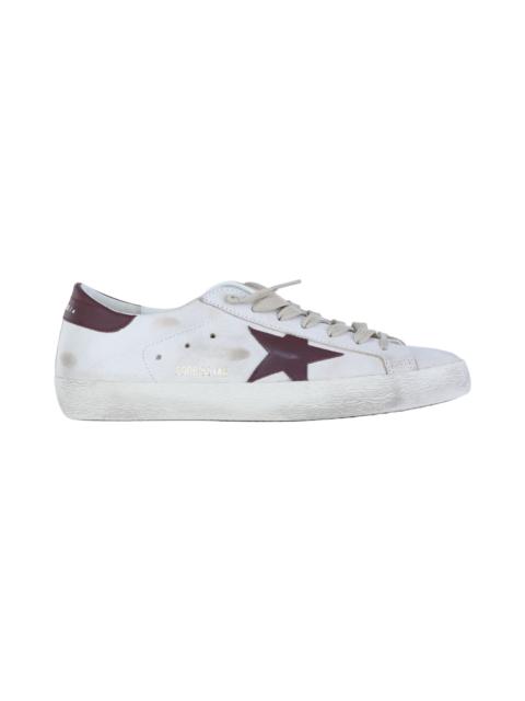 Golden Goose White And Red Leather Super Star Sneakers