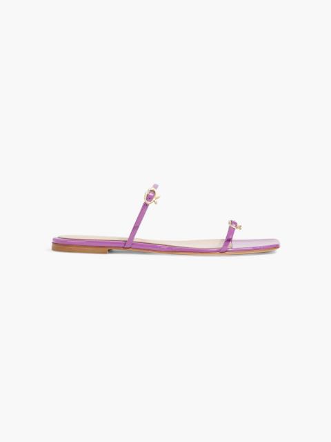 Gianvito Rossi Ribbon Cruise patent-leather sandals