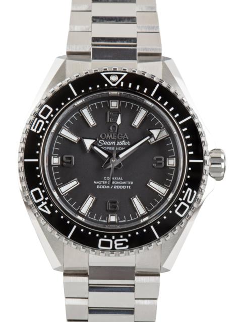OMEGA Pre-Owned Stainless Steel Omega Seamaster Planet Ocean 600M Black Dial