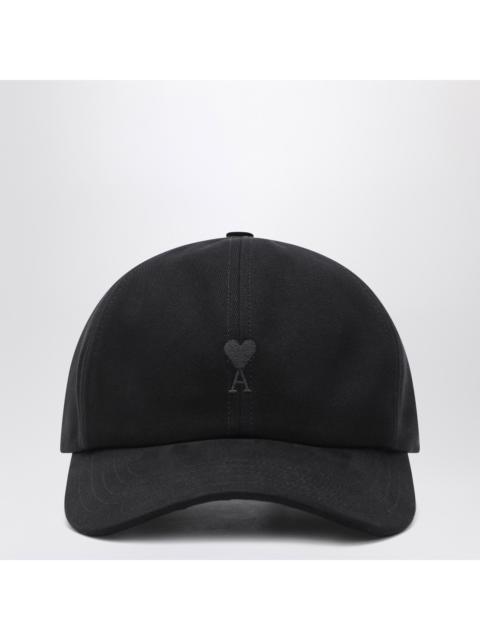 AMI Paris Ami Paris Ami De Coeur Black Baseball Cap Men