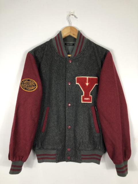 Other Designers Vintage - Vintage Japanese Brand Wool Varsity Jacket Y Logo
