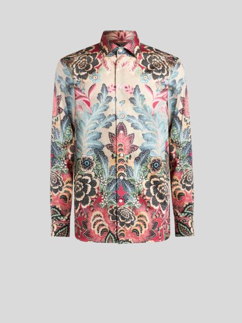 Etro COTTON SHIRT WITH PLACED PRINT