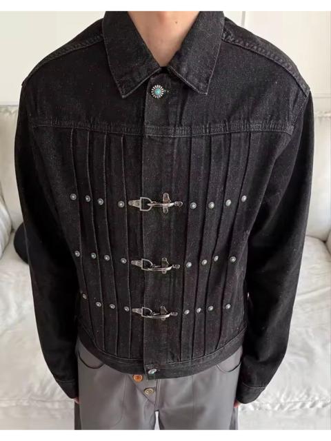 Other Designers Japanese Brand - Toggle Pleated Denim Jacket