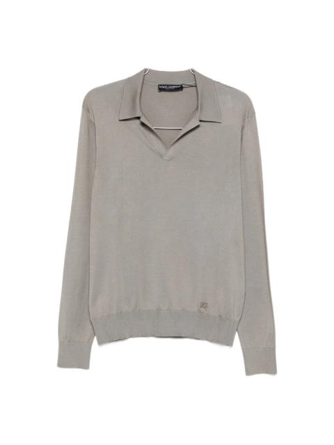 Dolce & Gabbana Dolce & Gabbana Grey Polo Shirts Men