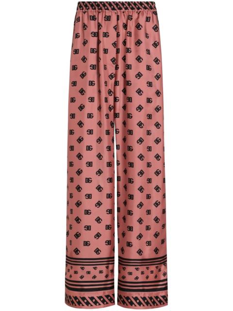 Dolce & Gabbana logo-print palazzo pants