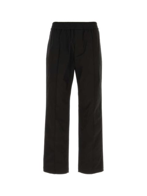 Valentino Valentino Garavani Men Black Stretch Cotton Pant