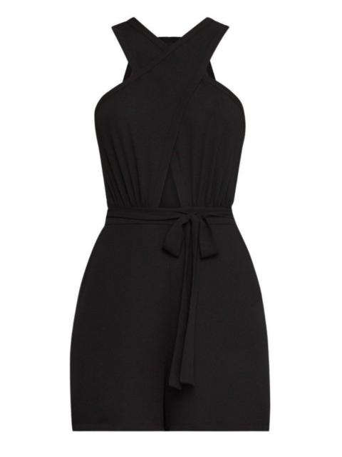 Other Designers Wide-Leg Halter Romper