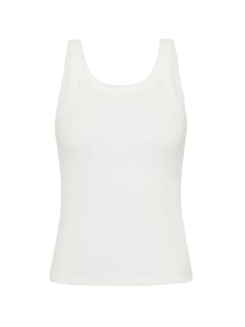 ST. AGNI Organic Cotton Racer Singlet in White
