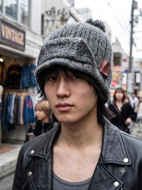 Vivienne Westwood Vivienne Westwood Japan Earflap Beanie Hat Grey Pom Pom